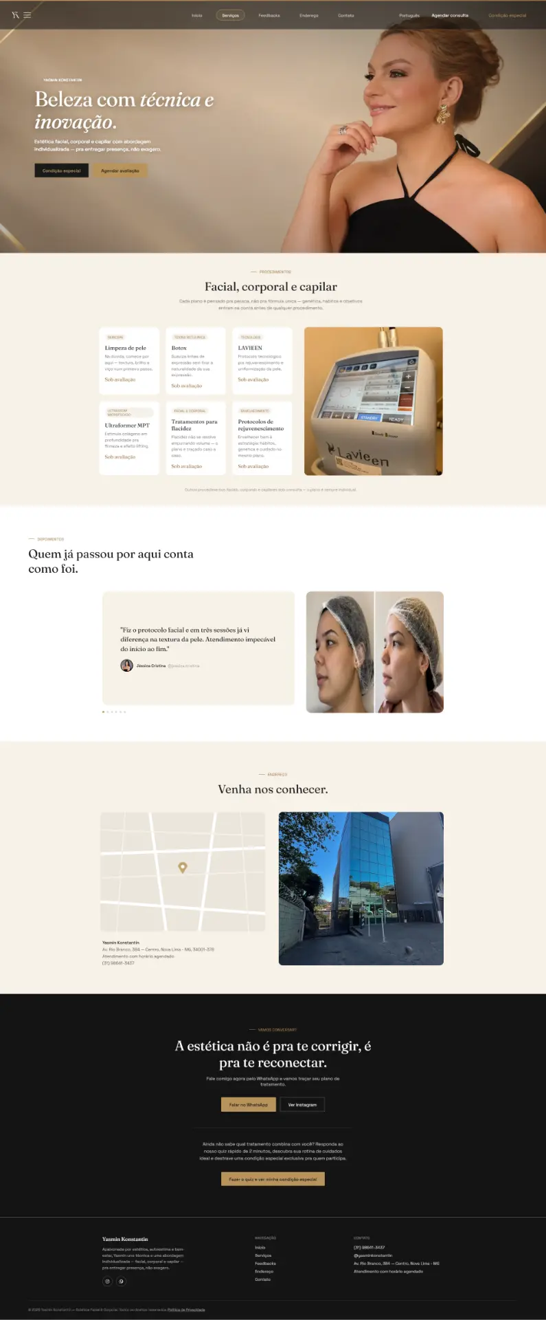 Landing page de case da Webscala