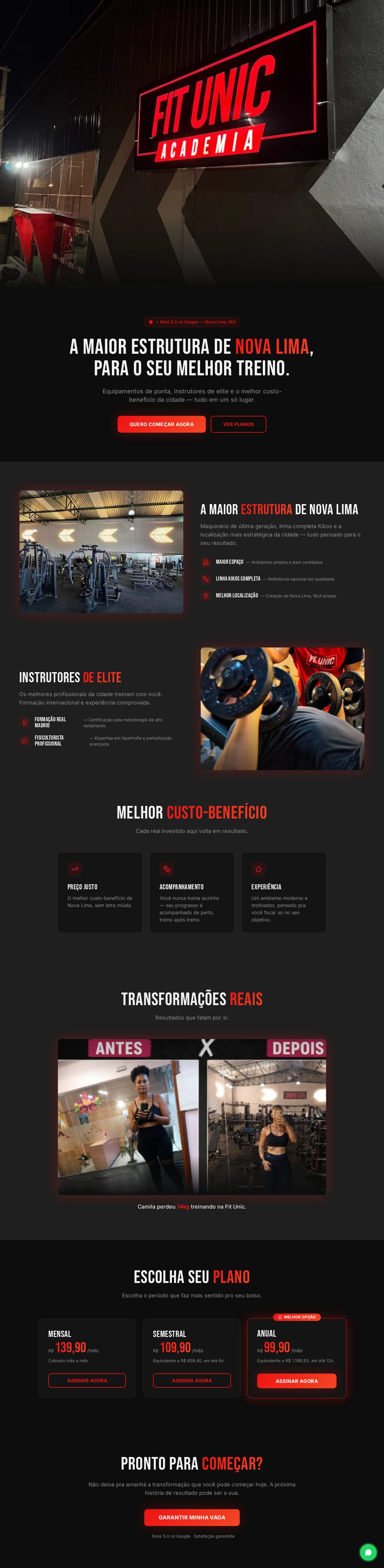 Landing page de case da Webscala